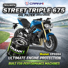 Load image into Gallery viewer, Oil Filter For Triumph Street Triple 675 (2013-2016) - CPO204 - CRANK1