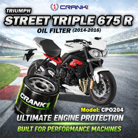 Oil Filter For Triumph Street Triple 675 R (2014-2016) - CPO204 - CRANK1