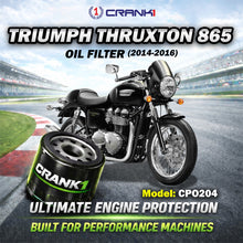 Load image into Gallery viewer, Oil Filter For Triumph Thruxton 865 (2014-2016) - CPO204 - CRANK1