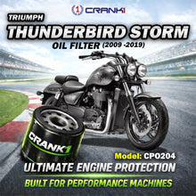 Load image into Gallery viewer, Oil Filter For Triumph Thunderbird  Storm (2009 -2019) - CPO204 - CRANK1