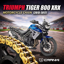 Load image into Gallery viewer, Chain For Triumph Tiger 800 XRX (2015-2017) - 525 Pitch x 124 Links Gold (ZVMX) - CRANK1