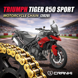 Chain For Triumph Tiger 850 Sport (2020) - 525 Pitch x 122 Links Gold (ZVMX) - CRANK1
