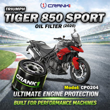 Load image into Gallery viewer, Oil Filter For Triumph Tiger 850 Sport (2020) - CPO204 - CRANK1