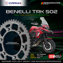Load image into Gallery viewer, Sprocket For Benelli TRK 502 (2017 Onwards) - Rear - CPR15.42T - CRANK1