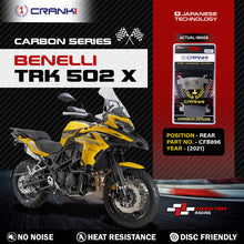 Load image into Gallery viewer, Carbon Brake Pads For Benelli TRK 502 X (2021) - Rear - CFB896 - 1 Set - CRANK1