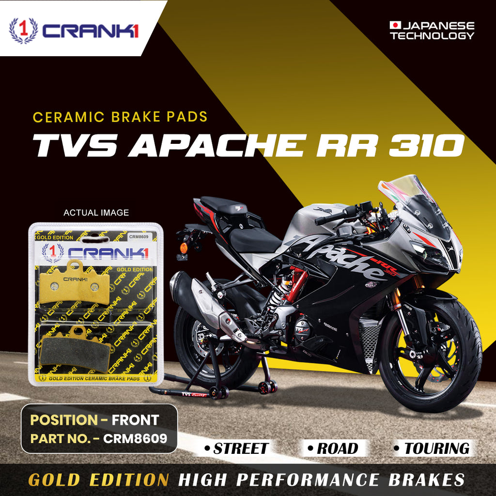 Ceramic Brake Pad For TVS Apache RR 310 - Front - CRM8609 - 1 Set - CRANK1
