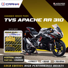 Load image into Gallery viewer, Ceramic Brake Pad For TVS Apache RR 310 - Front - CRM8609 - 1 Set - CRANK1