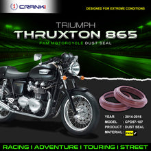 Load image into Gallery viewer, Fork Dust Seals Pair For Triumph Thruxton 865 (2014-2016) - CPD57-107 - CRANK1