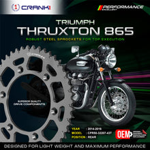 Load image into Gallery viewer, Sprocket For Triumph Thruxton 865 (2014-2016) - Rear - CPR50-32207-43T - CRANK1