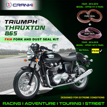 Load image into Gallery viewer, Fork And Dust Seals Kit For Triumph Thruxton 865 (2014-2016) - CRANK1