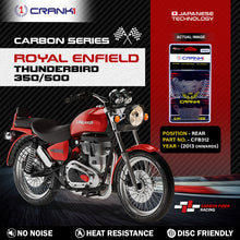 Load image into Gallery viewer, Carbon Brake Pads For Royal Enfield Thunderbird 350/500 (2013 Onwards) - Rear - CFB312 - 1 Set - CRANK1