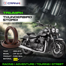 Load image into Gallery viewer, Fork Oil Seals Pair For Triumph Thunderbird Storm (2009-2019) - CPF55-127 - CRANK1