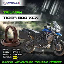 Load image into Gallery viewer, Fork Oil Seals Pair For Triumph Tiger 800 XCX (2015-2017) - CPF55-114 - CRANK1