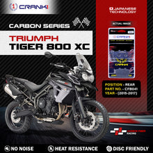 Load image into Gallery viewer, Carbon Brake Pads For Triumph Tiger 800 XC (2015-2017) - Rear - CFB041 - 1 Set - CRANK1