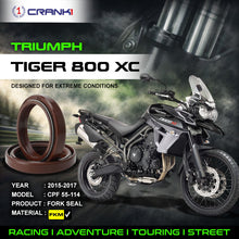 Load image into Gallery viewer, Fork Oil Seals Pair For Triumph Tiger 800 XC (2015-2017) - CPF55-114 - CRANK1