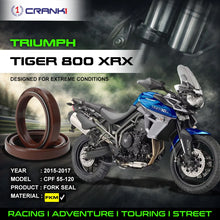 Load image into Gallery viewer, Fork Oil Seals Pair For Triumph Tiger 800 XRX (2015-2017) - CPF55-120 - CRANK1