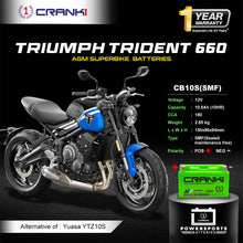 Load image into Gallery viewer, Battery For Triumph Trident 660 - CB10S - Factory Activated - CRANK1