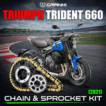 Load image into Gallery viewer, Chain And Sprocket Kit For Triumph Trident 660 (2021) - CRANK1