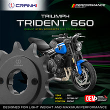 Load image into Gallery viewer, Sprocket For Triumph Trident 660 (2021) - Front - CPF565.16T - CRANK1