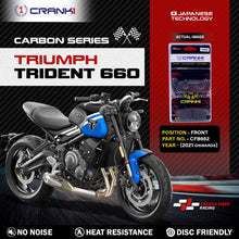 Load image into Gallery viewer, Carbon Brake Pads For Triumph Trident 660 (2021 Onwards) - Front - CFB622 - 2 Sets - CRANK1