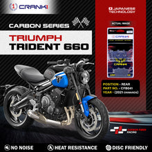 Load image into Gallery viewer, Carbon Brake Pads For Triumph Trident 660 (2021 Onwards) - Rear - CFB041 - 1 Set - CRANK1