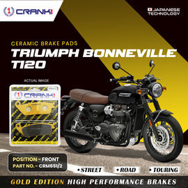 Ceramic Brake Pad For Triumph Bonneville T120 - Front - CRM651/2 - 1 Set - Crank1