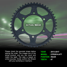 Sprocket For Triumph Daytona 675 (2013-2017) - Rear - CPR2014.47T - CRANK1