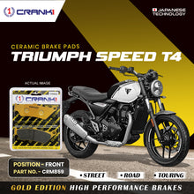 Load image into Gallery viewer, Ceramic Brake Pad For Triumph Speed T4 - Front - CRM859 - 1 Set - CRANK1