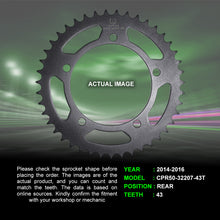 Load image into Gallery viewer, Sprocket For Triumph Thruxton 865 (2014-2016) - Rear - CPR50-32207-43T - CRANK1