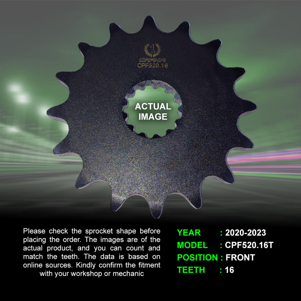 Sprocket For Triumph Tiger 900 (2020-2023) - Front - CPF520.16T - CRANK1