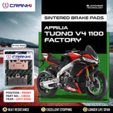Sintered Brake Pads For Aprilia Tuono V4 1100 Factory (2017-2020) - Front - CB036 - 2 Sets  - CRANK1
