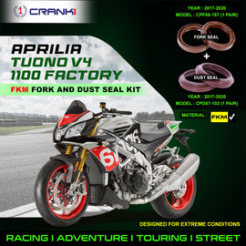 Fork And Dust Seals Kit For Aprilia Tuono V4 1100 Factory (2017-2020) - CRANK1