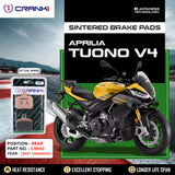 Sintered Brake Pads For Aprilia Tuono V4 (2021 Onwards) - Rear - CB662 - 1 Set  - CRANK1