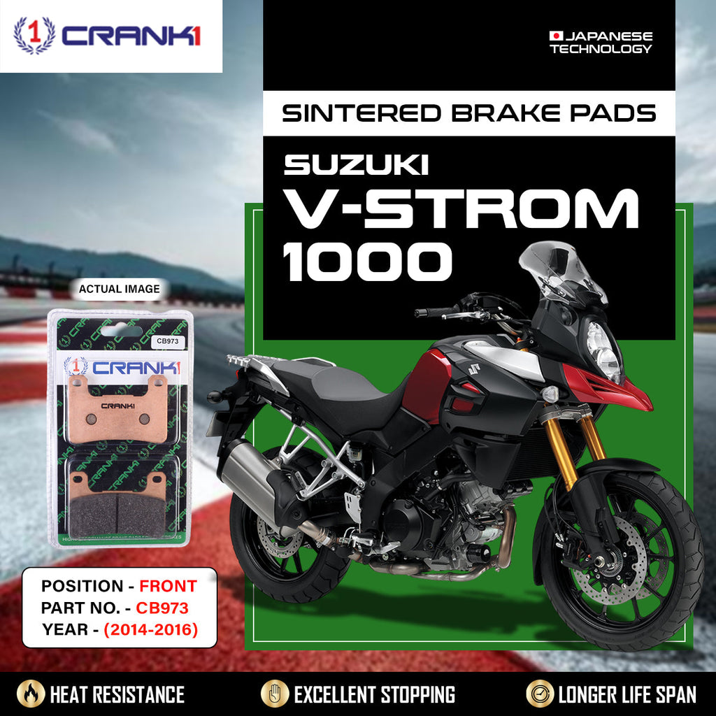 Sintered Brake Pads For Suzuki V-Strom 1000 (2014-2016) - Front - CB973 - 2 Sets - CRANK1