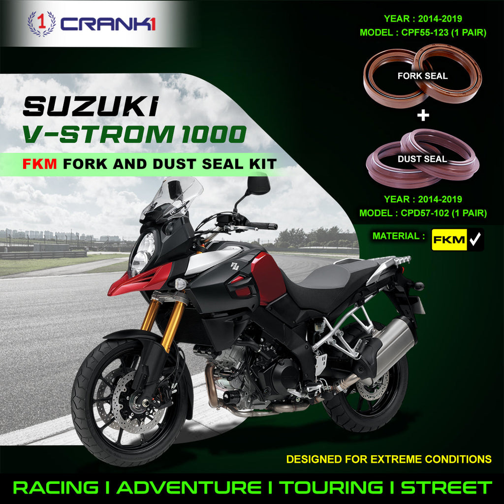 Fork And Dust Seals Kit For Suzuki V-Strom 1000 (2014-2019) - CRANK1