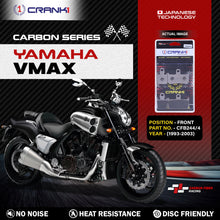 Load image into Gallery viewer, Carbon Brake Pads For Yamaha VMAX (1993-2003) - Front - CFB244/4 - 2 Sets - CRANK1