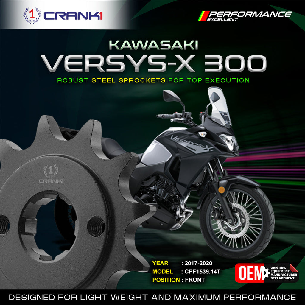 Sprocket For Kawasaki Versys-X 300 (2017-2020) - Front - CPF1539.14T - CRANK1