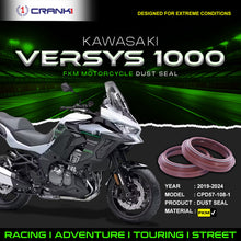 Load image into Gallery viewer, Fork Dust Seals Pair For Kawasaki Versys 1000 (2019-2024) - CPD57-108-1 - CRANK1