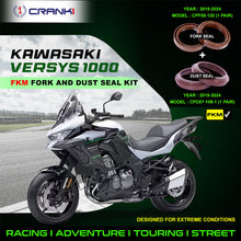 Load image into Gallery viewer, Fork And Dust Seals Kit For Kawasaki Versys 1000 (2019-2024) - CRANK1