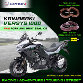 Fork And Dust Seals Kit For Kawasaki Versys 1000 (2019-2024) - CRANK1