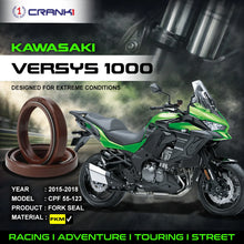 Load image into Gallery viewer, Fork Oil Seals Pair For Kawasaki Versys 1000 (2015-2018) - CPF55-123 - CRANK1