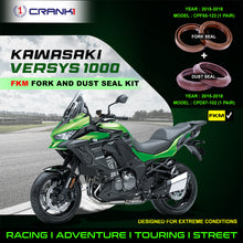 Load image into Gallery viewer, Fork And Dust Seals Kit For Kawasaki Versys 1000 (2015-2018) - CRANK1