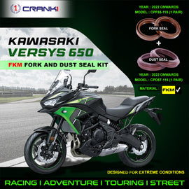Fork And Dust Seals Kit For Kawasaki Versys 650 (2022 Onwards) - CRANK1
