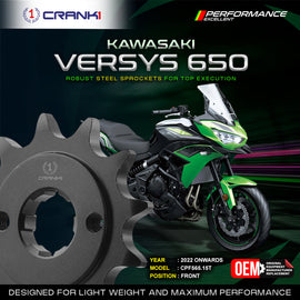 Sprocket For Kawasaki Versys 650 (2022 Onwards) - Front - CPF565.15T - CRANK1
