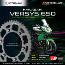 Load image into Gallery viewer, Sprocket For Kawasaki Versys 650 (2022 Onwards) - Rear - CPR478.46T - CRANK1