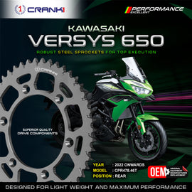 Sprocket For Kawasaki Versys 650 (2022 Onwards) - Rear - CPR478.46T - CRANK1