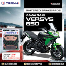 Load image into Gallery viewer, Sintered Brake Pads For Kawasaki Versys 650 (2022 Onwards) - Front - CB241 - 2 Sets Required - CRANK1