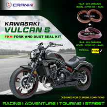 Load image into Gallery viewer, Fork And Dust Seals Kit For Kawasaki Vulcan S (2015 Onwards) - CRANK1