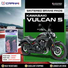 Load image into Gallery viewer, Sintered Brake Pads For Kawasaki Vulcan S (2015 Onwards) - Front - CB182 - 1 Set - CRANK1