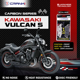 Carbon Brake Pads For Kawasaki Vulcan S (2015 Onwards) - Front - CFB182 - 1 Set - CRANK1